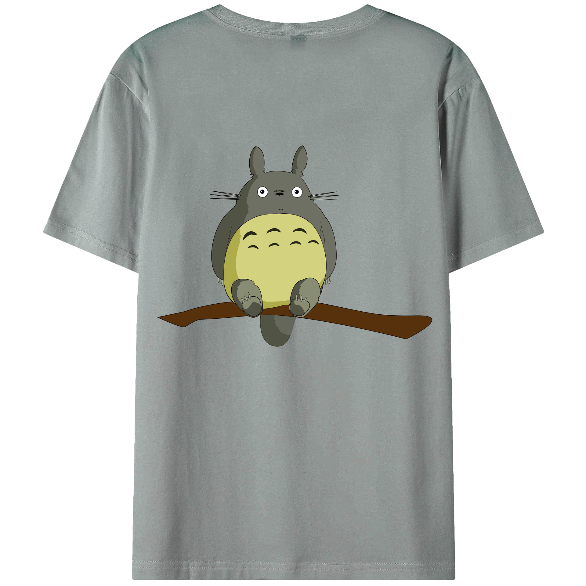 （画像用） となりのトトロ 草壁メイ 草壁サツキ My Neighbor Totoro Satsuki Kusakabe Mei Kusakabe 綿100％ メンズ半袖Tシャツ（バックプリント） 通気性